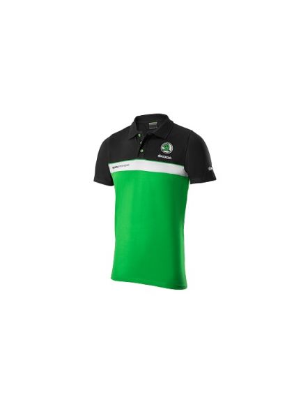 SK Polo Motorsport negro y verde hombre