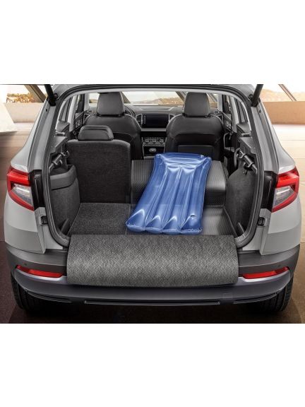 Alfombrilla de maletero desplegable con cubierta para el paragolpes