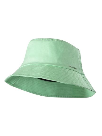Gorro Škoda de tela, verde eléctrico