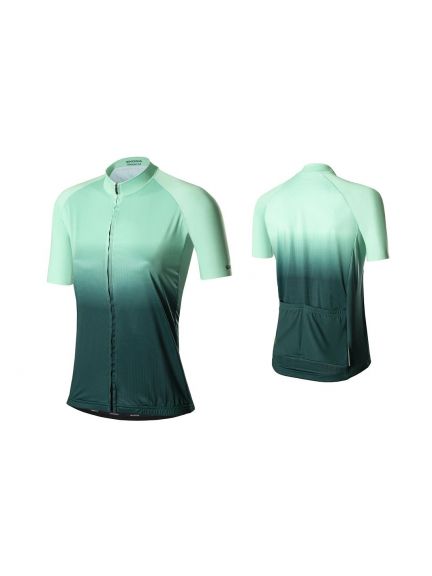 Maillot de ciclismo para mujer con efecto degradado