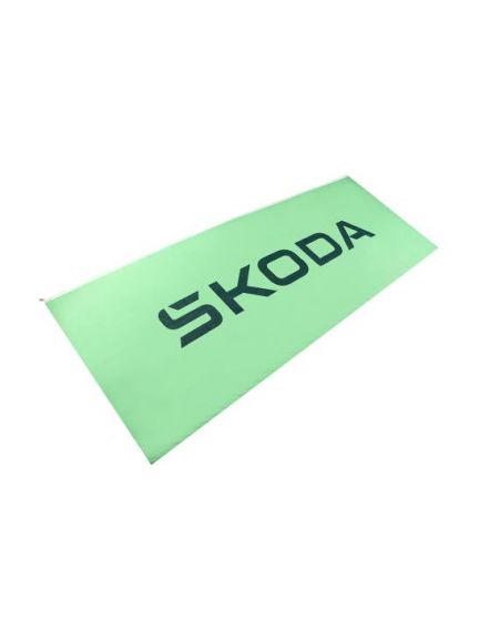 Bandera Skoda, verde eléctrico
