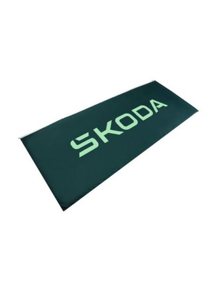 Bandera Skoda, verde esmeralda