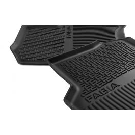 Schuster Auto Juego De Alfombrillas De Terciopelo Para Skoda Roomster (2006 – 2015) De Primera Línea De Cuero Nobuck Negro, Costuras Blancas, 4 Piezas, Ajuste Perfecto Louis Vuitton Pochette